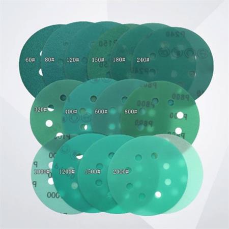 Giấy nhám xanh lá 8 lỗ 5 inch